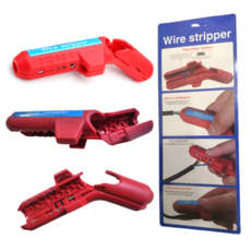 ZENTRA 전선탈피기 전선피복절단기 케이블피복기 와이어스트리퍼, 1개, 레드