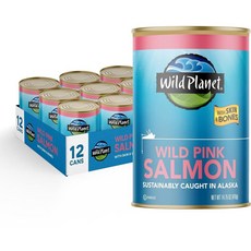 핑크 연어 통조림, 12개, 418g