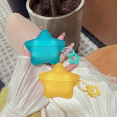 [키링포함] 별 에어팟케이스, 1개, 옐로우, 4세대