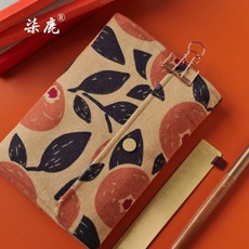 臺灣*出貨 活頁理財記賬本手帳明細賬家庭理財筆記本可放錢日本媳婦記賬本, 1個, A6-柿柿如意