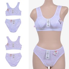 러블리 항균가공 면스판 주니어 1단계 런닝형 초등여아브라