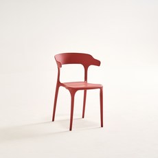 에코 플라스틱 인테리어 디자인 카페 식탁 의자 (5color)), 버건디, 1개