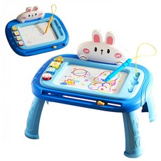 토이머스 큐티 동물 드로잉 보드 스케치 자석보드, 토끼 블루, 1개