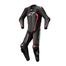 Alpinestars MISSILE V2 1PC 連身皮衣 A星 摩托車防摔衣, 黑紅