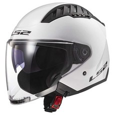 LS2 Helmets 콥터 오픈 페이스 헬멧(글로스 화이트 - XL), X-Large, 유광 화이트