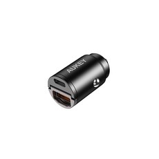 AUKEY 迷你雙孔PD快充車用充電器 CC-A3, 黑色
