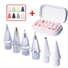 애플펜슬 호환 펜촉 1/2/3세대 프로 USB-C타입 호환 아이패드 펜촉세트, 핑크, 1개