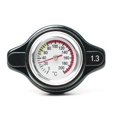 자동차 오토바이 스타일링용 써모 라디에이터 캡 탱크 커버 워터 온도 게이지 유틸리티 세이프, 1개