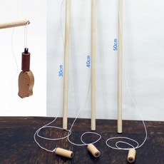 40CM 낚시왕 원목 자석 낚싯대 낚시놀이 목재 나무막대 만들기 물고기잡기 게임 장난감, 30cm, 1개