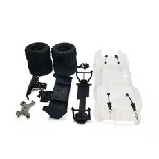 wltosy의 경우 144001 RC 자동차 지방 바디 트럭 테일 윙 타이어 액세서리 부품, 1개, 04 see throught