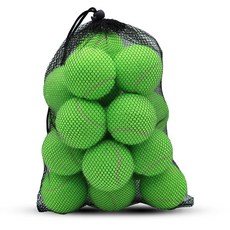 슈 테니스 공 20팩 트레이닝 초보자를 위한 고탄력 연습 테니스 애완견을 공 운동하기, Light Green, Light Green, 1개