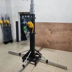 롤업 스탠드 조명 삼각대 무대 장비 촬영 장비 조명 장치 방송 조명, 1개, A. 6m 헤비 업그레이드 접이식 1200 파운드 핸드