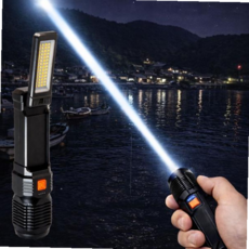 충전후레쉬 SMD 충전식 LED 멀티 캠핑 야외 줌 서치 라이트 랜턴 손전등 후레쉬 59000EA 1EA, 본상품