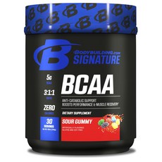 BODYBUILDING BCAA支鏈氨基酸粉, 酸口香糖, 1個, 246克