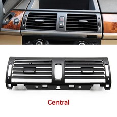 호환 LHD RHD 전면 중앙 왼쪽 오른쪽 후면 에어컨 AC 벤트 그릴 콘센트 패널 BMW X5 X6 E70 E71 E72 20072013, [06] One Hole Rear