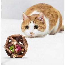 마따따비 방울공 고양이 강아지 장난감 용품 고양이 공 스트레스 완화 장난감 캣닢 캣잎 효과