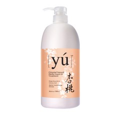 YU 東方森草 免沖水配方 120ml-1100ml 寵物護髮乳, 杏桃絲柔護髮乳 1100ml, 1個