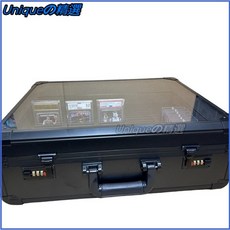 球星卡收納盒寶可夢卡磚遊戲王卡牌收納箱大容量鑑定卡收納盒, 1個, I2#85*10MM槽【75-130PT,D24卡位-內箱 32*21*16CM