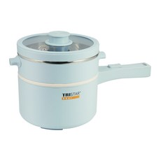 TRISTAR 單柄陶瓷2L快煮鍋，陶瓷內膽不沾鍋，兩段溫控，附蒸籠, TS-HA126