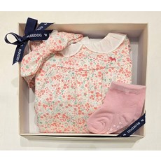 블루독 베이비 로맨틱세트바디수트양말SET 46170-040-17SET 유아 상하복 내의 출산 선물 백일 돌 선물