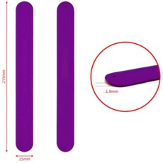 슬랩 팔찌 유연한 셀프 롤링 손목 착용 소프트 클랩 서클 벨트 다리 실리콘 파티 장난감 선물, Purple, 1개, 1개