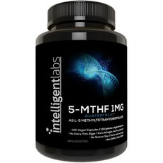 인텔리전트 랩스 1MG 5MTHF 메틸폴레이트 캡슐 120개 4개월 공급 콰트레폴산 화 엽산으로서 최고가 엽산 = 1000 mcg 메틸테트라하이드로폴레이트 5종, 인텔리전트 랩스 1MG 5MTHF 메틸폴레이트 캡슐 1, 1개
