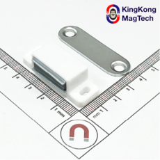 6K흰색 킹콩 초강력 빠찌링 빳지링 도어캐치 자석, 1개