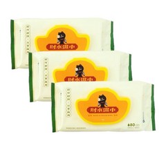 PureBaby 波比 財水濕巾 80抽/單包 方便攜帶 溫和清潔 無酒精香精, 1個, 波比 財水濕巾｜80抽/3包