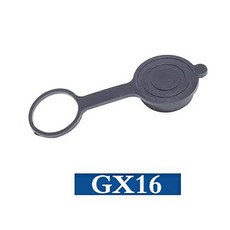 5PCS GX12 GX16 더스트 플러그 케이블 커버 용접 고무 금속 보호 항공 방수 커넥터 소켓 원형 GX20, 1Pcs, GX16 Rubber