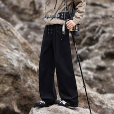 三防衝鋒軟殼長褲 男款秋冬戶外防風防水工裝登山運動褲