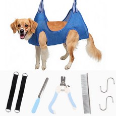 편안한 펫 미용 해먹, 1개, BLUE-S