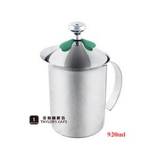 【TDTC 咖啡館】Arcosteel Milk Frother 極致玩家 不銹鋼手動奶泡器 / 發泡器 (920ml), 1個, 不銹鋼