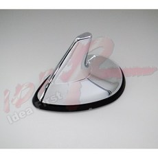 汽車精品 鯊魚鰭造形天線 黏貼式 電鍍銀, 1個