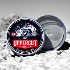 [판매자 휴브리스 뱃지 확인 필수]어퍼컷 디럭스코리아 UPPERCUT DELUXE 클레이 Clay 수성포마드 정식수입, 60g, 1개