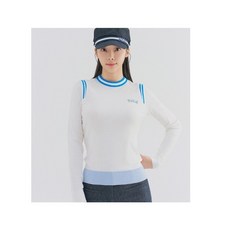 레노마골프 여성 PARIS 로고 라운드 니트 RWSRN5206-101