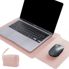 코지스 맥북 LG그램 삼성 노트북 파우치 15 16인치, 핑크, 1개