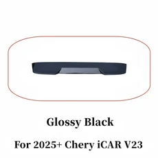 Chery iCAR V23 ABS 플라스틱 자동차 뒷 트렁크 리드 스포일러 윙 카본 블랙 튜닝 외부 액세서리, 01 Glossy Black