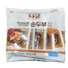 [CO(가공식품(조미료))]다담 바지락순두부찌개양념 140g 5개