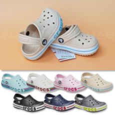 크록스 키즈 바야밴드 클로그 토들러 아기 슬리퍼 여름 아쿠아