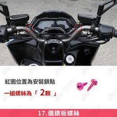 【翔好機車】Roma GT 扶手鈦螺絲 鈦合金 粉紫 適用於 Roma GT 改裝, 1個, 17_儀錶板螺絲【1組】