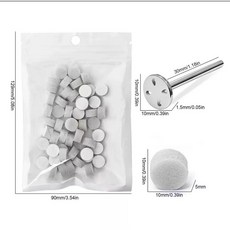 磨頭 適用於美甲手足保養 去除死皮倒刺, 1個, 海綿拋砂圈+軸心