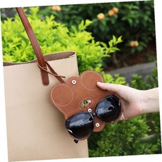 선글라스 케이스 안경 보관함 가죽 파우치 휴대용 집 곰 캐릭터 디자인 컬러 필수