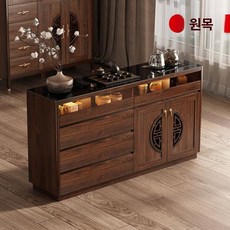 지능형 차 바 기계 가정용 물 통합 디스펜서 바닥형, 모두원목 직접 설치하세요, 1개, 80cm 항온 티바 머신