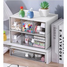 책상정리 미니수납 서랍형 데스크정리함, B 2단소형