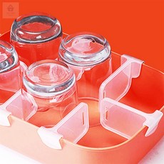 다소니디자인 냉장고 칸막이 클립 4개 냉장고정리칸막이투명