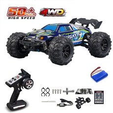 16 75KM 또는 고속 50KM RC LED 자동차 제어 원격 자동차, 16101 Blue 1B, 1개