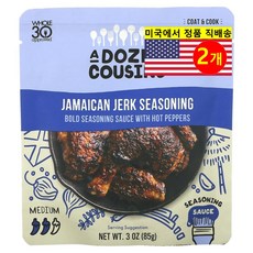 A Dozen Cousins 자메이카 저크 시즈닝 미디엄 허브 향신료 85g 1개, 2개