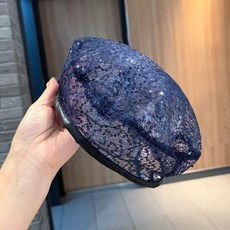 遮白髮網紗貝雷帽子 頭飾 鏤空透氣