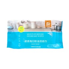 【多益得】ALL Clean酵素每日除油清潔劑、濕紙巾, 除油濕紙巾30抽1包/