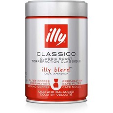커피 가루 lly일리 블렌드 드립용 미디엄 로스트클라시코 250g, 드립용 분말 미디엄(클래식), 250그램 (x 1)